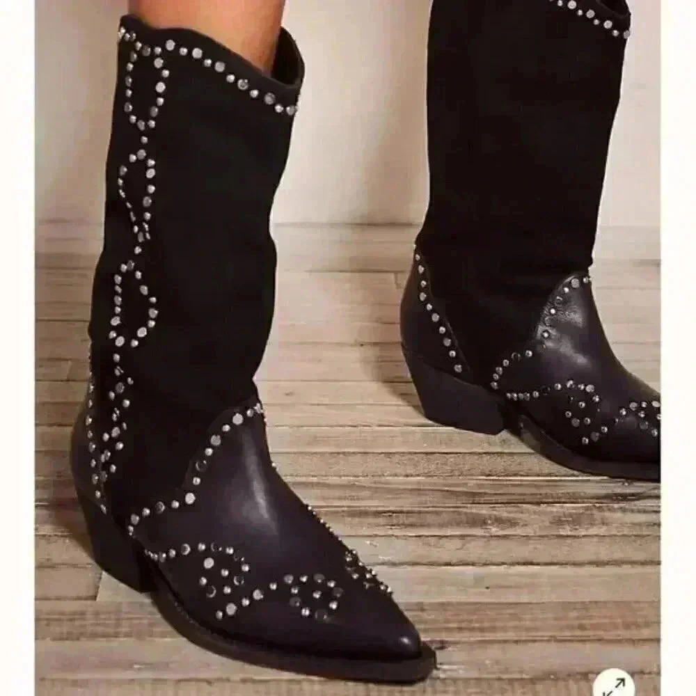 Free People Joelton Studded Western Boot